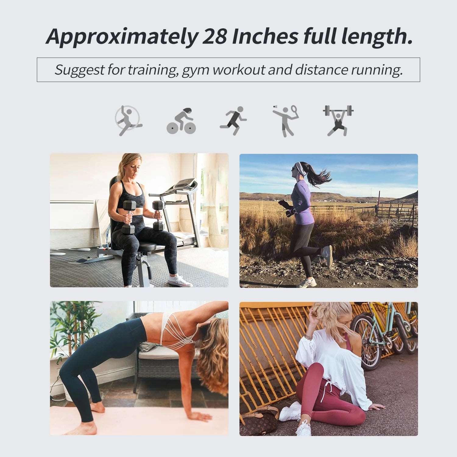 CRZ YOGA Women's Hugged Feeling Training Leggings 28 Inches - Workout Compression Leggings Athletic Pants Tummy Control