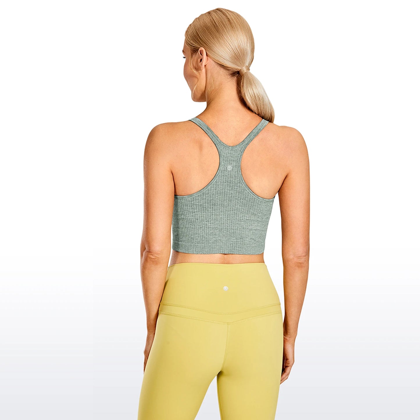 Women's Longline Sports Bra Padded Tank Top