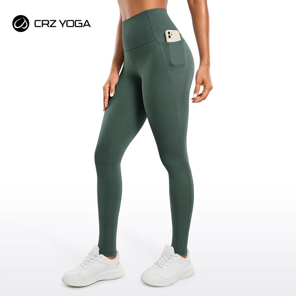 CRZ YOGA Womens Butterluxe High Waisted Workout Leggings with pockets 31 Inches - Orangutan Clothing Ltd