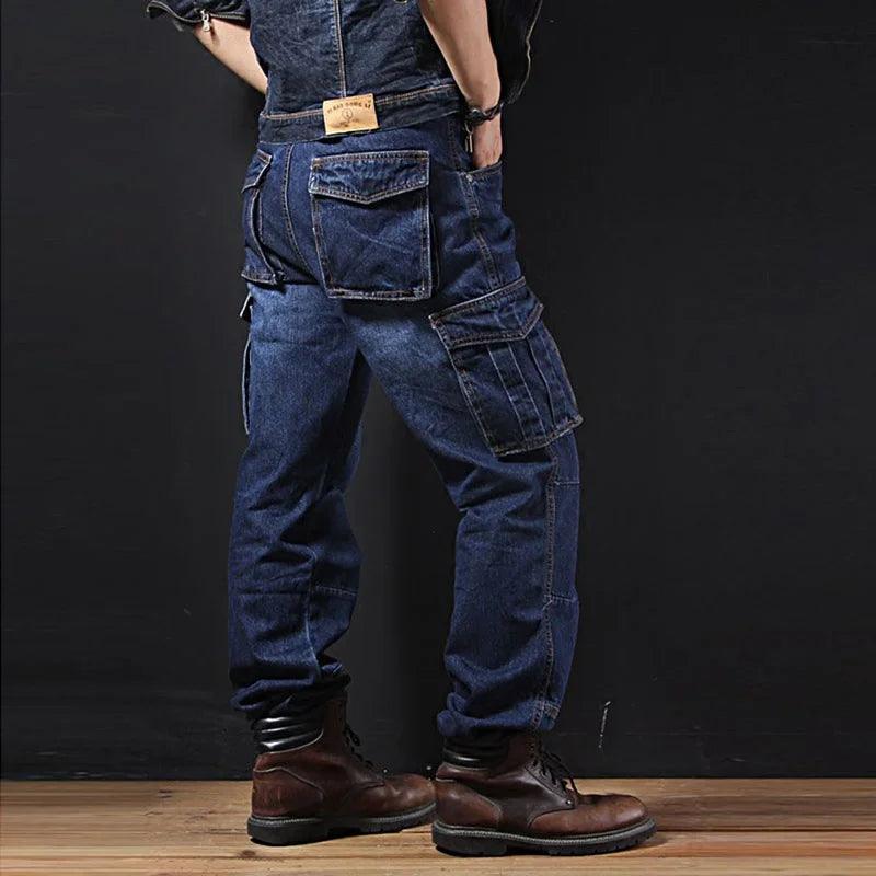 Men's Military style cargo jeans - Orangutan Clothing Ltd