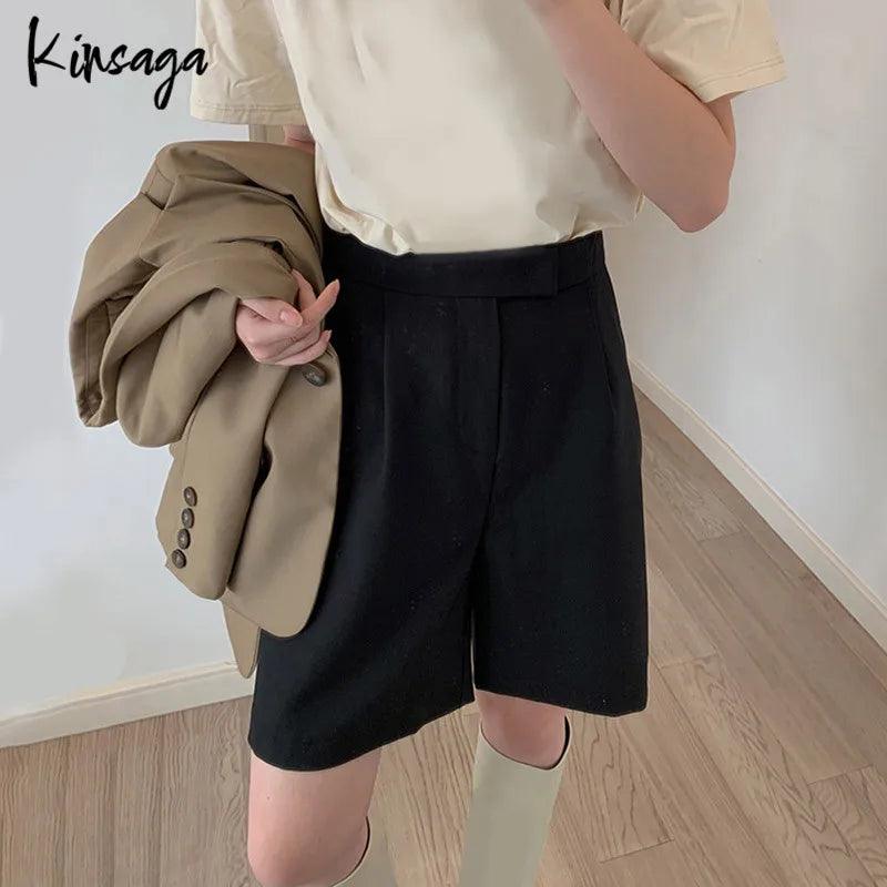 Brown Wide Leg Five Point Knee Length Pant Shorts - Orangutan Clothing Ltd