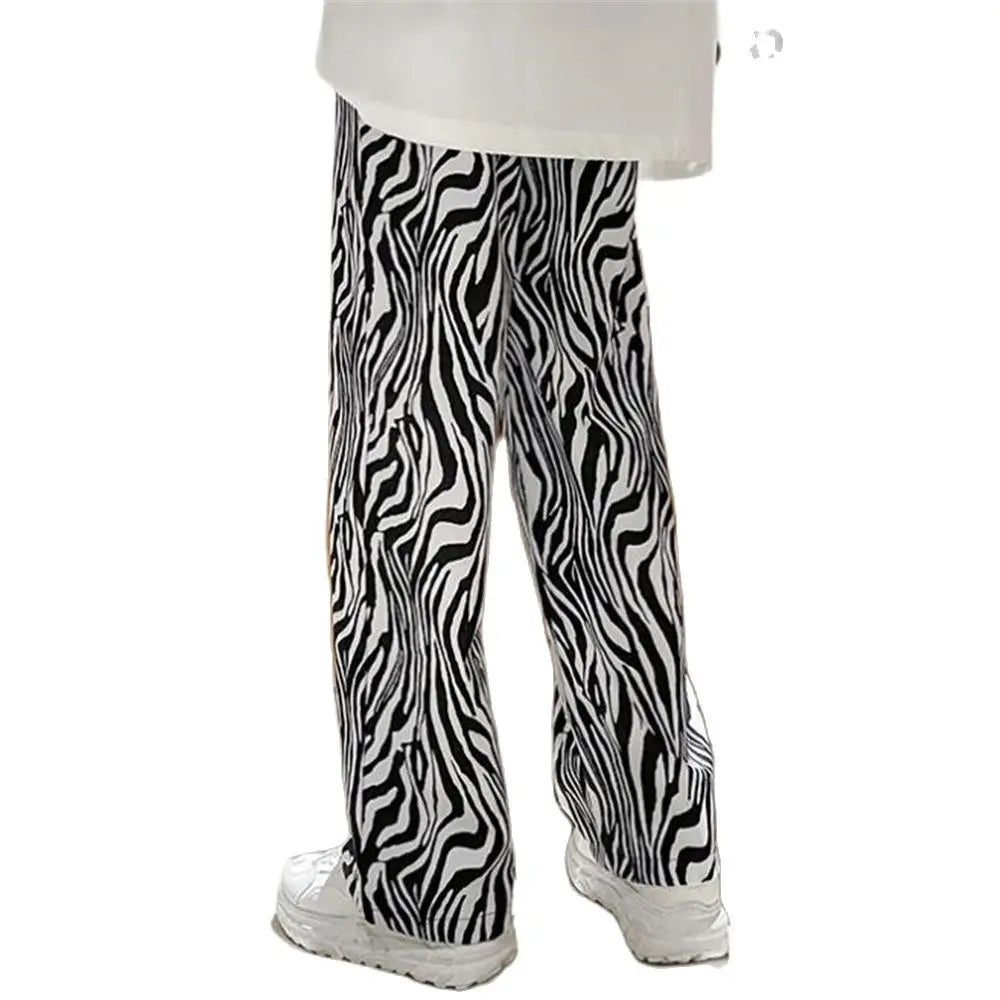 Zebra Pattern Casual Summer Trousers - Orangutan Clothing Ltd