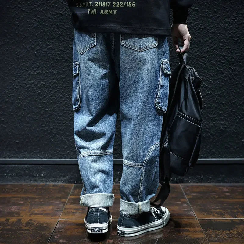 The Boiler House - Extra long and tall Unisex Cargo Jeans