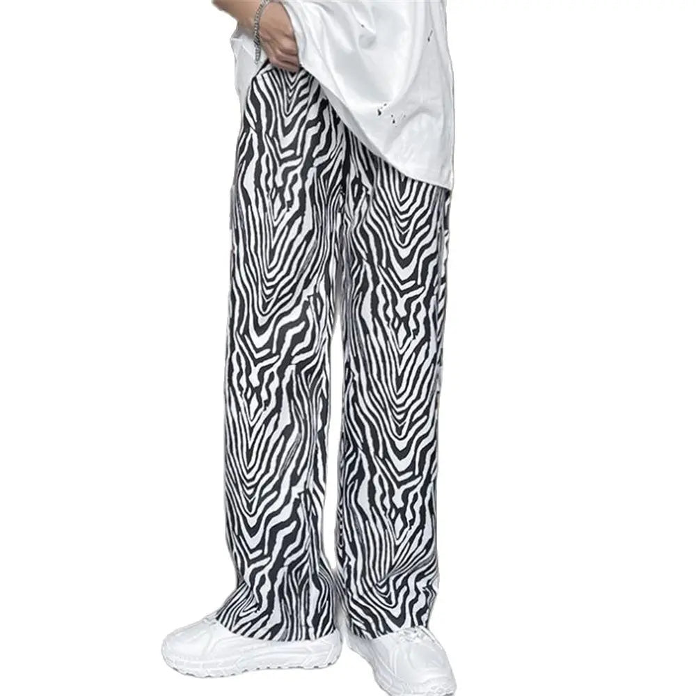 Zebra Pattern Casual Summer Trousers - Orangutan Clothing Ltd