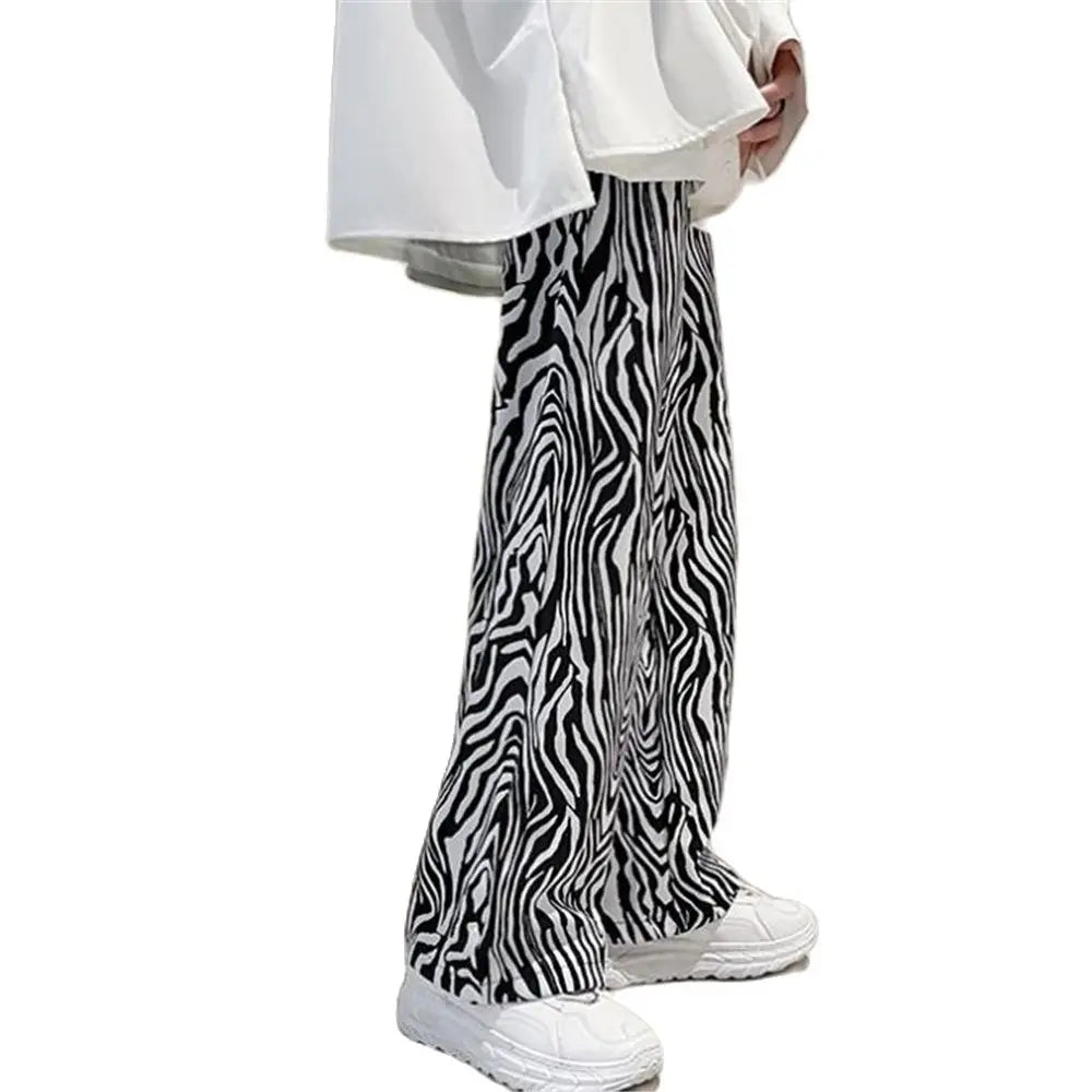 Zebra Pattern Casual Summer Trousers - Orangutan Clothing Ltd